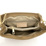 Дамска чанта от естествена кожа Трана - керемидено кафява 