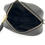 Чанта за през рамо от естествена кожа Lorena - фуксия 