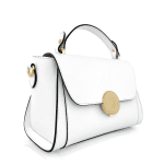 Луксозна чанта от естествена кожа Belissima - бяла