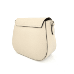 Чанта за през рамо от естествена кожа Nelina - бежова 