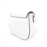 Чанта за през рамо от естествена кожа Nelina - бяла 