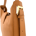 Дамска чанта от естествена кожа Alia - керемидено кафява 
