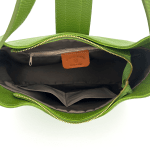 Дамска чанта от естествена кожа Alia - светло зелена 