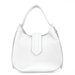 Дамска чанта от естествена кожа Alia - бяла 