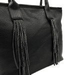 Голяма дамска чанта тип торба Kristin - черна