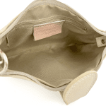 Дамска чантичка с 2 дръжки от естествена кожа Perla - бежова