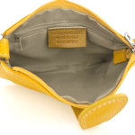 Дамска чантичка с 2 дръжки от естествена кожа Perla - бежова