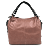 Голяма дамска чанта тип торба - лилава 