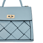 Луксозна дамска чанта Bellisima - светло синя 