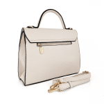 Луксозна дамска чанта Bellisima - бежова 