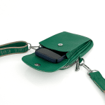 Чантичка през рамо с  джоб за телефон - зелена 