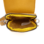 Чантичка през рамо с  джоб за телефон - горчица 