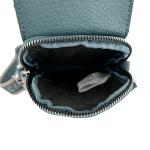 Чантичка през рамо с  джоб за телефон - светло синя 
