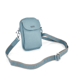 Чантичка през рамо с  джоб за телефон - керемидено кафява