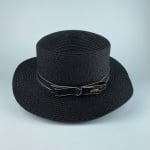 Дамска сламена шапка - Аnsol - черна