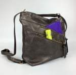 3 в 1 - Чанта, раница и чанта за през рамо - сива