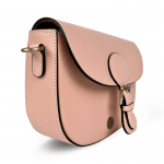 Чанта за през рамо от естествена кож Ramona - сива