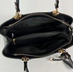  Дамска  чанта от естествена кожа Alika - горчица/черно