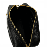 Чанта за през рамо от естествена кожа - Flavia - черна 