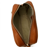Чанта за през рамо от естествена кожа - Flavia - кафява 