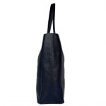 Чанта тип торба  естествена кожа Sienna - тъмно синя