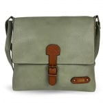 Дамска чанта за през рамо - светло зелена