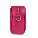 Чанта за през рамо от естествена кожа - Bria розова