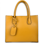 Елегантна чанта от естествена кожа - Bianca - бордо