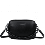 Diana & Co - дамска чанта за през рамо с верижка - черна