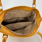 Модерна дамска чанта - горчица