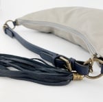 Дамска чанта тип торба - синя