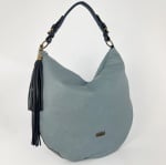 Дамска чанта тип торба - синя