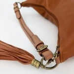 Дамска чанта тип торба - керемидено кафява