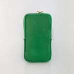 2 в 1 - чантичка и портмоне от естествена кожа -  зелено