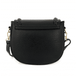 Дамска чанта за през рамо от естесвена кожа Naomi - черна