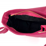 Дамска чанта за през рамо от естествена кожа Naomi - бяла