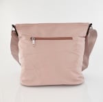 Дамска чанта за през рамо от водоустойчив материал - розова