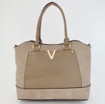 Модерна дамска чанта Veda - бежова