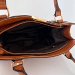 Модерна дамска чанта Verona - керемидено кафява