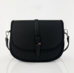 Модерна дамска чанта за през рамо - черна
