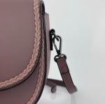 Модерна дамска чанта за през рамо - бордо
