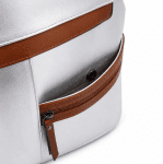 Дамска раница със секретно закопчаване Elina - сребриста