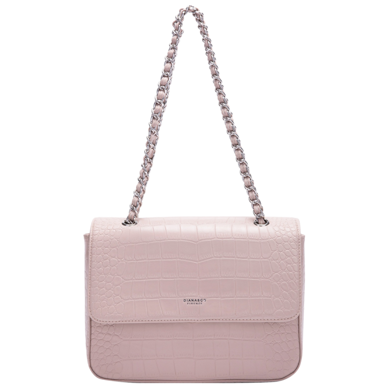 Diana & Co - Голяма чанта за през рамо  - розова
