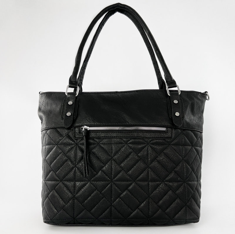 Модерна дамска чанта - черна 