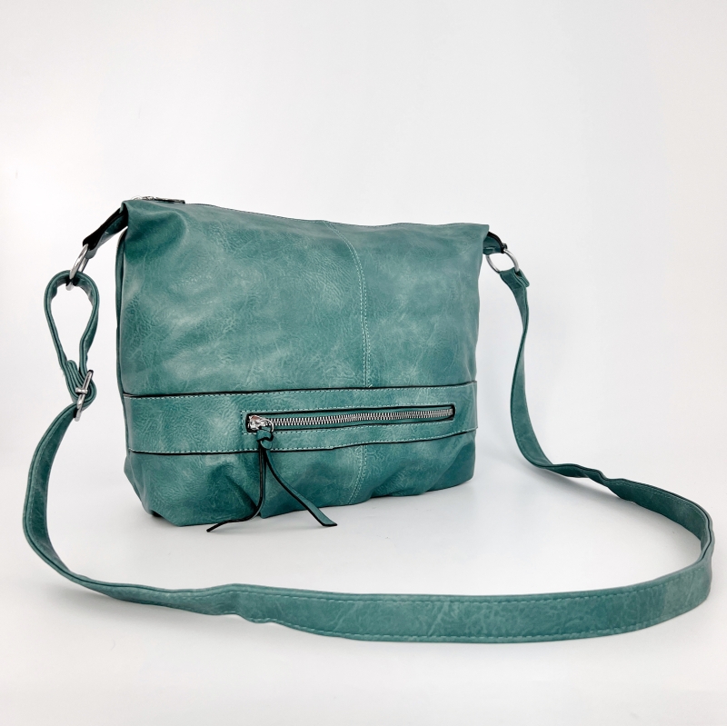 Дамска чанта за през рамо Adelin - зелена 