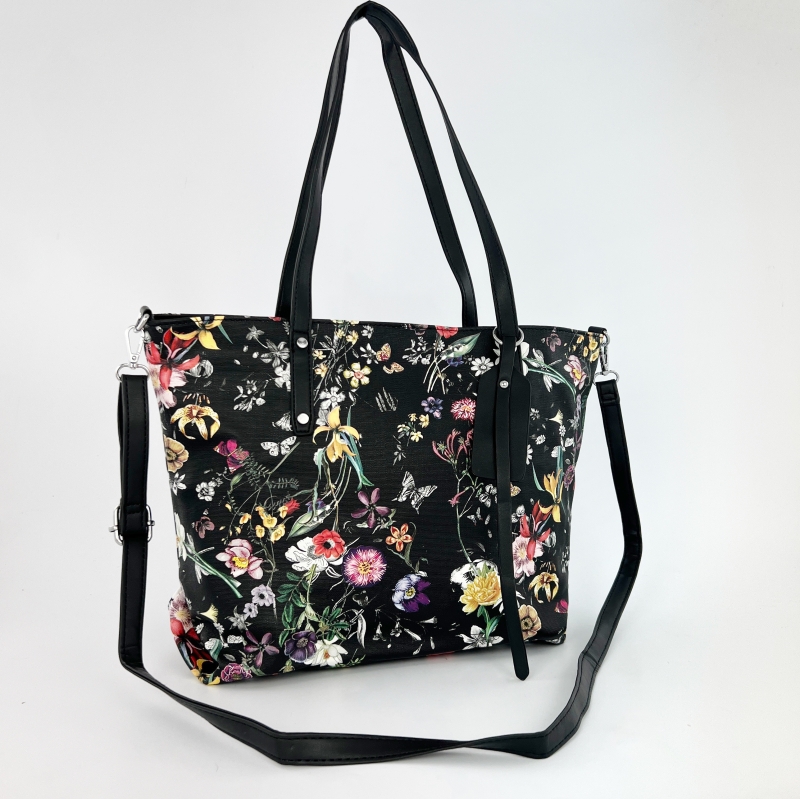 Дамска чанта с цветен принт - Florentina 