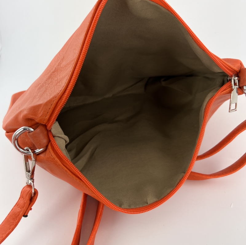 КОМПЛЕКТ - голяма дамска чанта с цветен принт + чанта за през рамо 