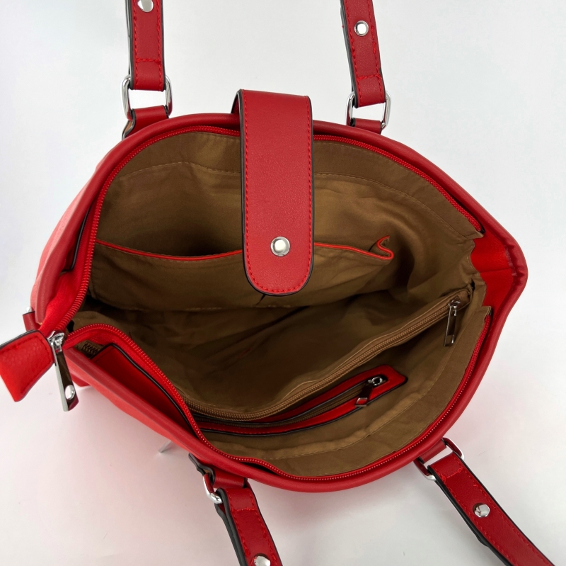 Модерна дамска чанта Amaya - червена