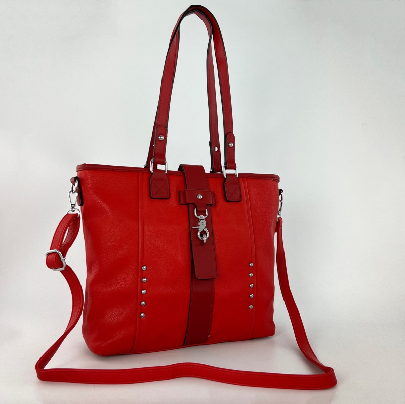 Модерна дамска чанта Amaya - червена