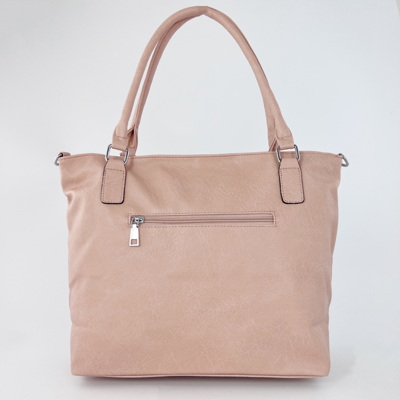 Модерна дамска чанта - розова 